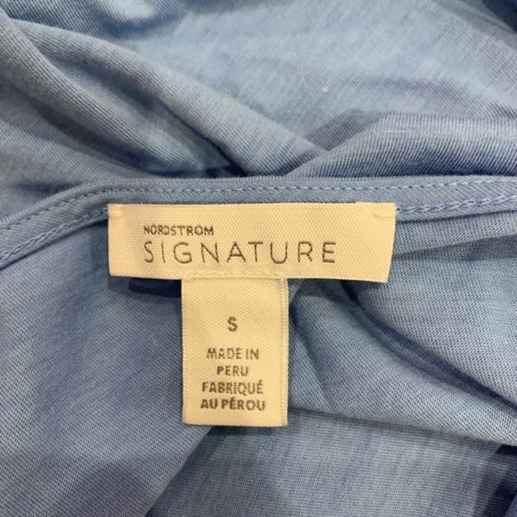 Nordstrom Signature Boatneck Elbow Sleeve Tee - Picture 4 of 5